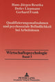 Book cover of: Qualifizierungsmanahmen und psychosoziale Befindlichkeit bei Arbeitslosen