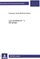 Book cover of: Los nombres en -v del griego