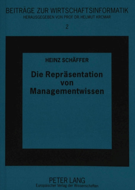 Book cover of: Die Repraesentation von Managementwissen
