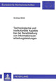 Book cover of: Technologische und institutionelle Aspekte bei der Bereitstellung von Informationsverarbeitungsleistungen