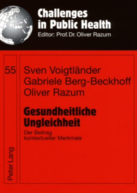 Book cover of: Gesundheitliche Ungleichheit. By: Sven Voigtländer
