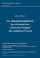 Book cover of: Zur Uebersetzungstechnik des altrussischen "Juedischen Krieges" des Josephus Flavius. By: Alfons Höcherl