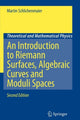 Book cover of: Introduction to Riemann Surfaces, Algebraic Curves and Moduli Spaces. By: Martin Schlichenmaier
