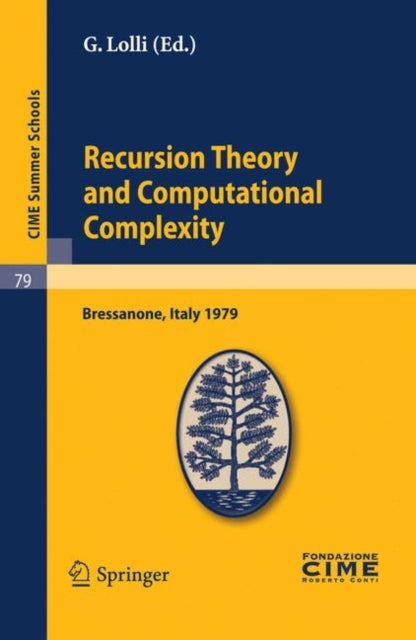 Book cover of: Recursion Theory and Computational Complexity. By: G. Lolli