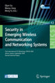 Book cover of: Security in Emerging Wireless Communication and Networking Systems