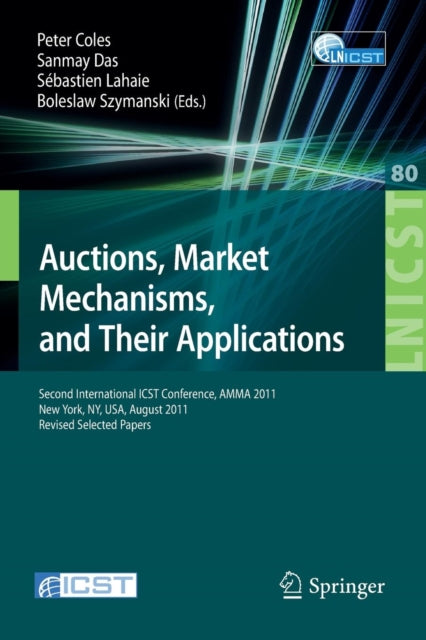 Book cover of: Auctions, Market Mechanisms and Their Applications. By: Peter Coles