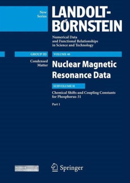 Book cover of: P31-NMR data, Part 1. By: Vandana Gupta
