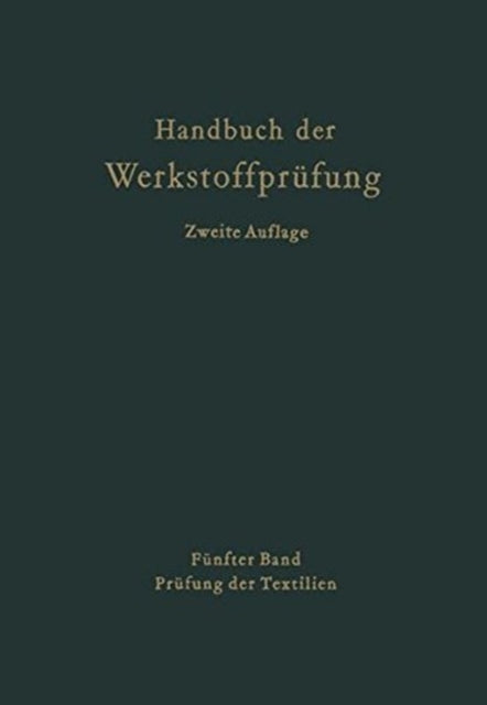 Book cover of: Die Prufung der Textilien. By: Herbert Sommer
