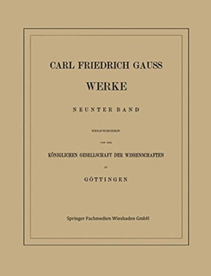 Carl Friedrich Gauss Werke