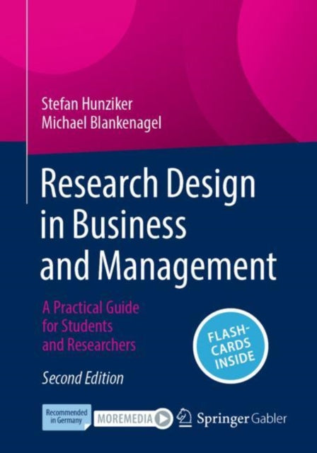 Book cover of: Research Design in Business and Management. By: Stefan Hunziker