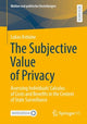 Book cover of: Subjective Value of Privacy. By: Lukas Antoine