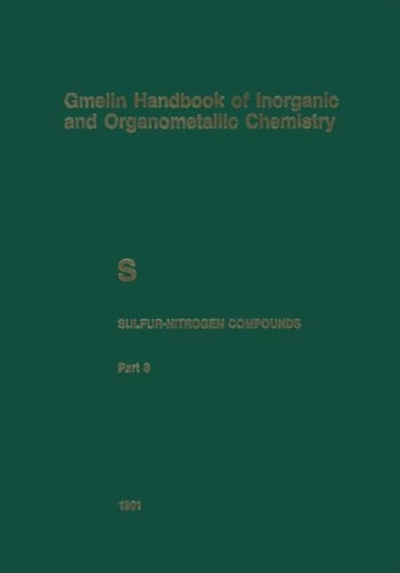 S Sulfur-Nitrogen Compounds
