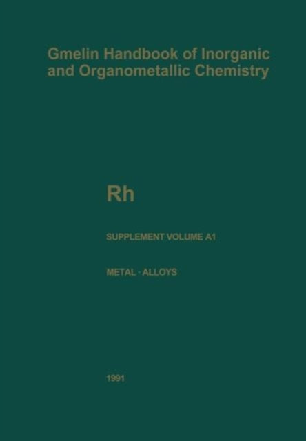 Book cover of: Rh Rhodium. By: G. R. Watts