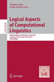 Book cover of: Logical Aspects of Computational Linguistics. By: Nicholas Asher