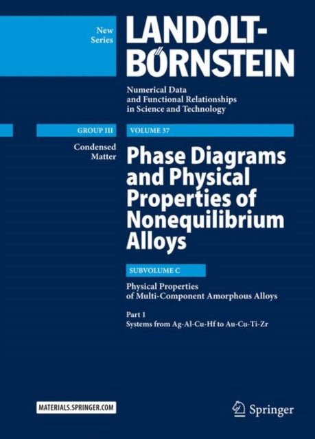 Book cover of: Phase Diagrams and Physical Properties of Nonequilibrium Alloys. By: Yoshiyuki Kawazoe