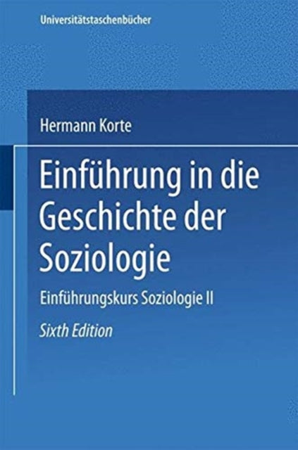 Book cover of: Einfuhrung in die Geschichte der Soziologie. By: Hermann Korte