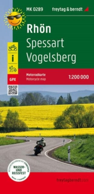 Book cover of: Rhoen - Spessart - Vogelsberg, motorcycle map 1:200,000, freytag & berndt