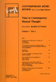 Book cover of: Time in Contemporary Musical Thought. By: J. Kramer