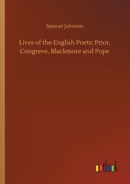Book cover of: Lives of the English Poets