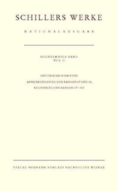 Schillers Werke. Nationalausgabe