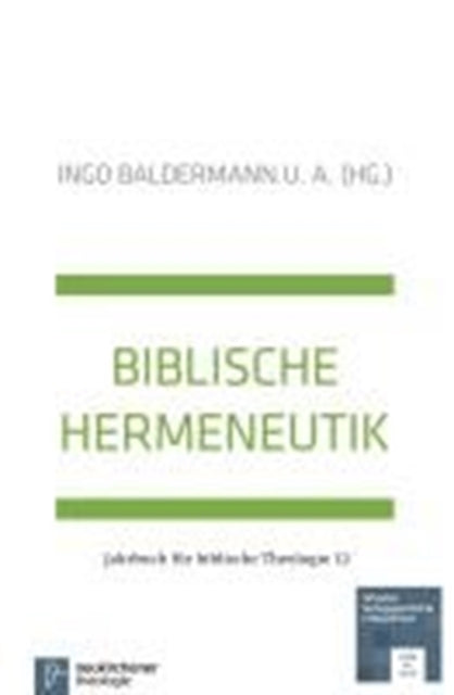 Book cover of: Biblische Hermeneutik