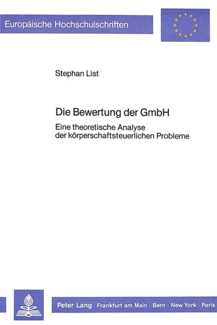 Book cover of: Die Bewertung der GmbH
