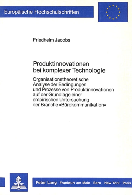 Book cover of: Produktinnovationen bei komplexer Technologie
