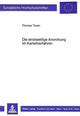 Book cover of: Die einstweilige Anordnung im Kartellverfahren