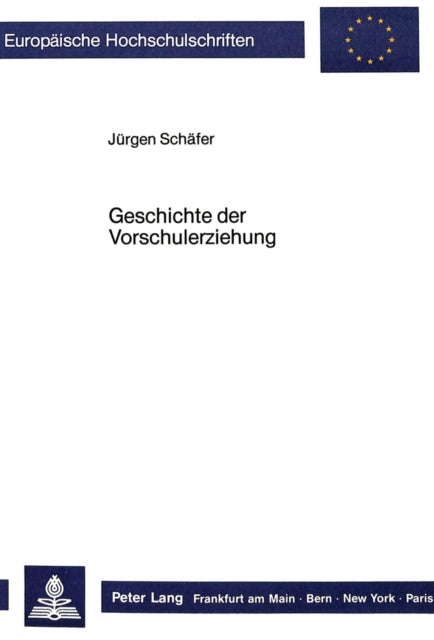 Book cover of: Geschichte Der Vorschulerziehung
