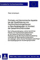 Book cover of: Formale und oekonomische Aspekte bei der Qualifizierung von Fachhochschulingenieuren zu Berufspaedagogen im Kontext der Gesamthochschulidee