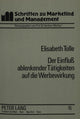 Book cover of: Der Einfluss ablenkender Taetigkeiten auf die Werbewirkung