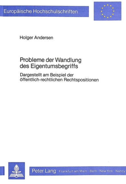 Book cover of: Probleme der Wandlung des Eigentumsbegriffs