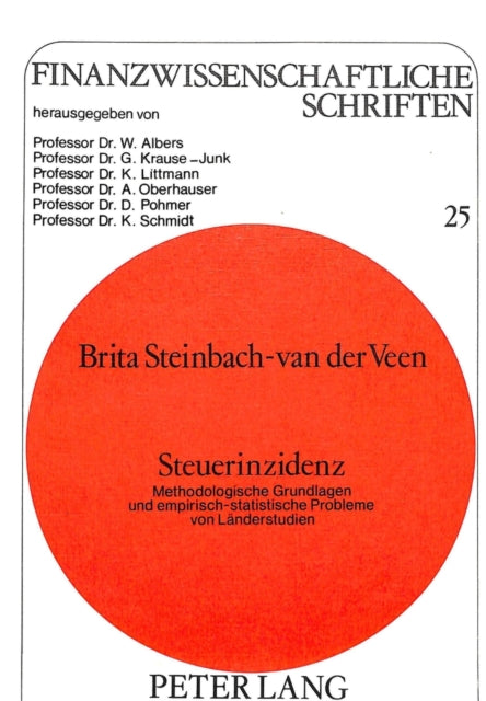 Book cover of: Steuerinzidenz