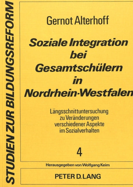 Book cover of: Soziale Integration bei Gesamtschuelern in Nordrhein-Westfalen
