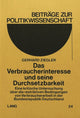 Book cover of: Das Verbraucherinteresse und seine Durchsetzbarkeit
