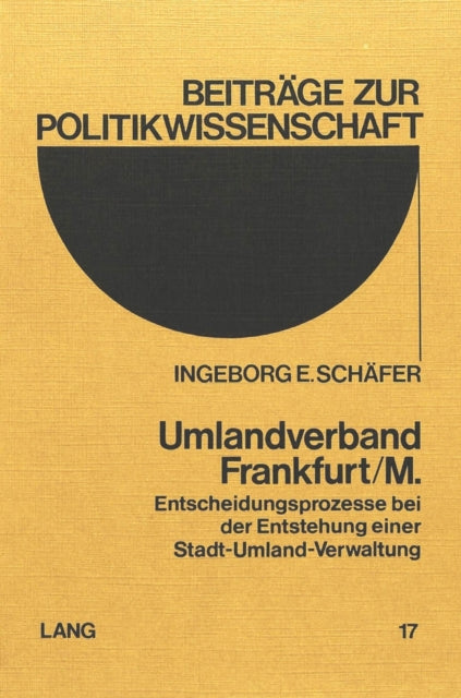 Book cover of: Umlandverband Frankfurt/M.