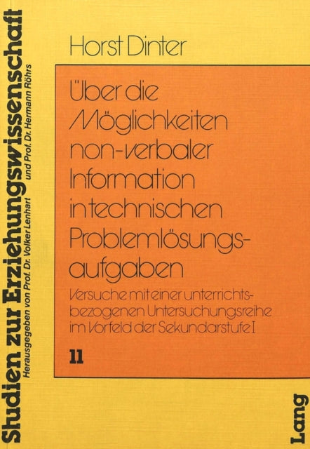 Book cover of: Ueber die Moeglichkeiten non-verbaler Information in Technischen Problemloesungsaufgaben