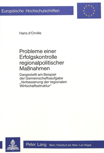 Book cover of: Probleme einer Erfolgskontrolle regionalpolitischer Massnahmen
