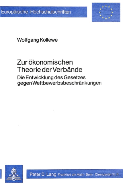 Book cover of: Zur oekonomischen Theorie der Verbaende