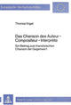 Book cover of: Das Chanson des Auteur-Compositeur-Interprete
