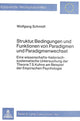 Book cover of: Struktur, Bedingungen und Funktionen von Paradigmen und Paradigmenwechsel