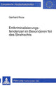Book cover of: Entkriminalisierungstendenzen im besonderen Teil des Strafrechts