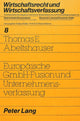 Book cover of: Europaeische GmbH-Fusion und Unternehmensverfassung
