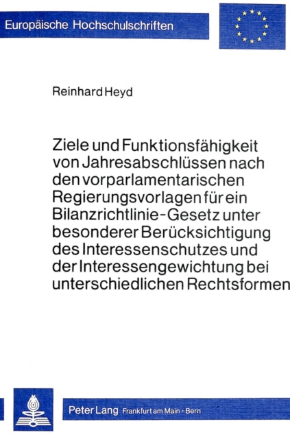 Book cover of: Ziele und Funktionsfaehigkeit von Jahresabschluessen