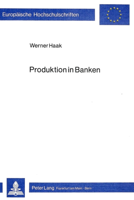 Book cover of: Produktion in Banken