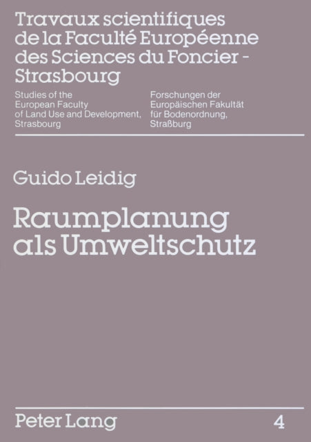 Book cover of: Raumplanung als Umweltschutz