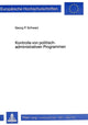 Book cover of: Kontrolle von politisch-administrativen Programmen
