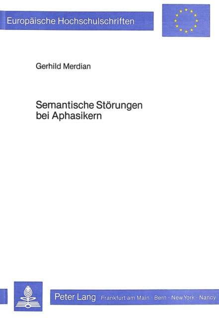 Book cover of: Semantische Stoerungen bei Aphasikern
