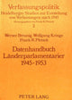 Book cover of: Datenhandbuch Laenderparlamentarier 1945-1953