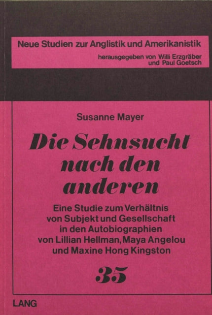Book cover of: Die Sehnsucht nach den anderen